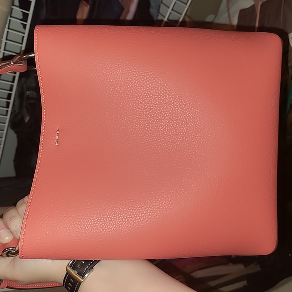 COACH 91122 LEATHER TOWN BUCKET BAG TANGERINE TAUP - Picture 10 of 10